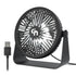 T5-01 USB Desk Fan With LED Night Lights,3 Speeds Cooling Small Fan,360°Rotation Strong Wind Table Fan,Quiet Mini USB Fan For Home Office Outdoor Travel 5.3 Inch