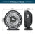 T5-06 5.3 Inch Small Desk Fan With LED Light, 3 Speeds, USB Powered Table Fan, 360° Rotation Desktop Fan, Ultra Quiet, Mini Personal Fan For Office,Table, Study, Bedroom