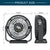 T5-03 USB Desk Fan With LED Night Lights,3 Speeds Desktop Small Fan,360°Rotation Strong Wind,Quiet Mini Cooling Table Fan For Home Office Desktop Office Table 5.3 Inch