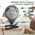 T7-03 Stroller Fan Clip On with LED Lights,5200mAh Battery Operated Desk Fan 360° Car Seat Baby Fan 3 Speeds Personal Fan for Stroller Car Seat Crib Bike Treadmill